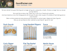 Tablet Screenshot of gourdfarmer.com